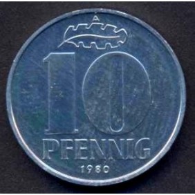DDR 10 Pfennig 1980 PROOF