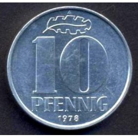 DDR 10 Pfennig 1978 UNC