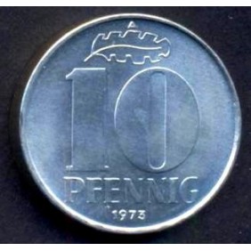 DDR 10 Pfennig 1973 UNC