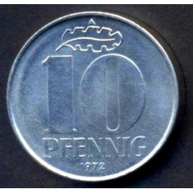 DDR 10 Pfennig 1972 UNC