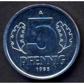 DDR 5 Pfennig 1983 PROOF