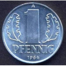 DDR 1 Pfennig 1964 UNC
