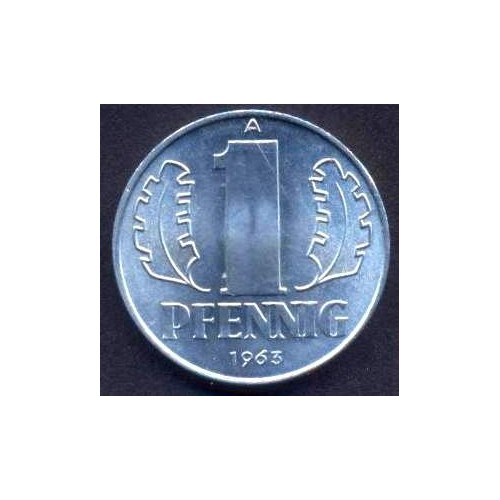 DDR 1 Pfennig 1963 UNC