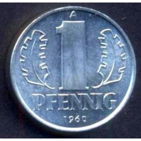 DDR 1 Pfennig 1960 UNC