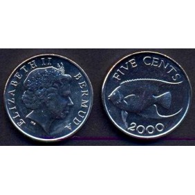 BERMUDA 5 Cents 2000