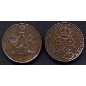 SWEDEN 2 Ore 1910