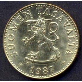 FINLAND 50 Pennia 1987 M