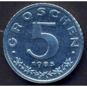 AUSTRIA 5 Groschen 1985 Proof