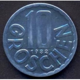 AUSTRIA 10 Groschen 1982 Proof