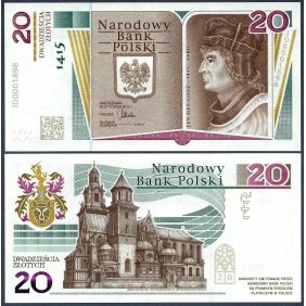 POLAND 20 Zlotych 2015...