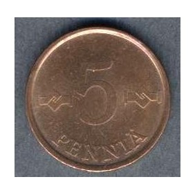 FINLAND 5 Pennia 1963