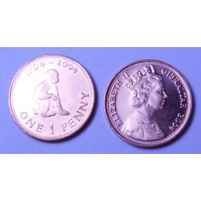 GIBRALTAR 1 Penny 2004...