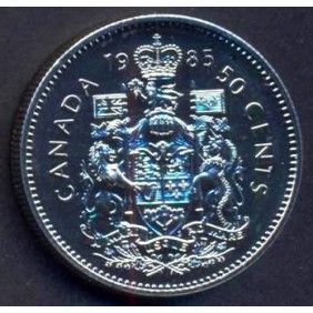 CANADA 50 Cents 1985