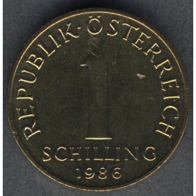 AUSTRIA 1 Schilling 1986 Proof