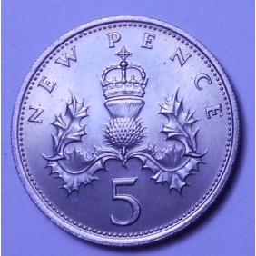 GREAT BRITAIN 5 Pence 1968