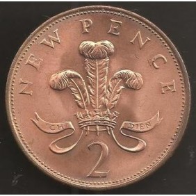 GREAT BRITAIN 2 Pence 1980
