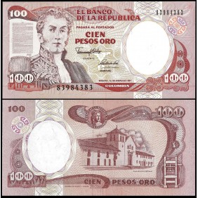 COLOMBIA 100 Pesos Oro...