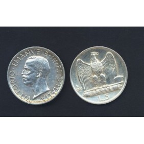 5 Lire 1927 2 ROSETTE AG