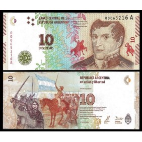 ARGENTINA 10 Pesos 2016
