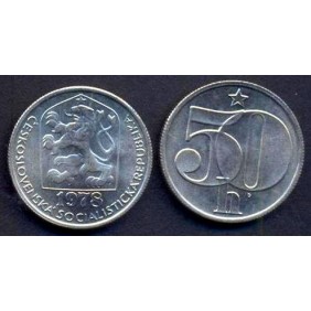 CZECHOSLOVAKIA 50 Haleru 1978