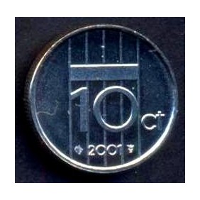 NETHERLANDS 10 Cents 2001