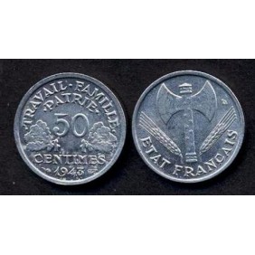 FRANCE 50 Centimes 1943