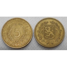 FINLAND 5 Markkaa 1939