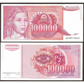 YUGOSLAVIA 100.000 Dinara 1989