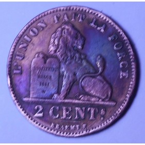 BELGIUM 2 Centimes 1902 Des...