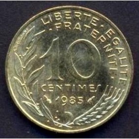 FRANCE 10 Centimes 1985