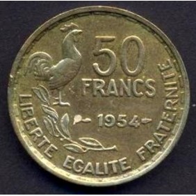 FRANCE 50 Francs 1954 rare