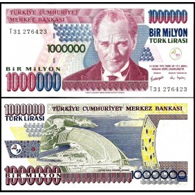 TURKEY 1.000.000 Lira 1970