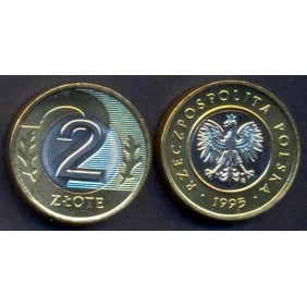 POLAND 2 Zlote 1995 Bimetallic