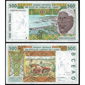 GUINEA BISSAU 500 Francs 1998
