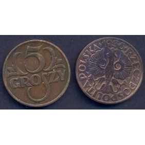 POLAND 5 Groszy 1936