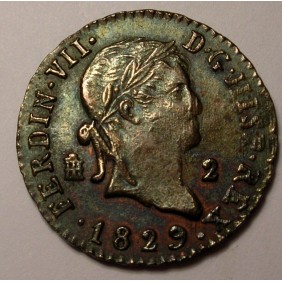 SPAIN 2 Maravedis 1829