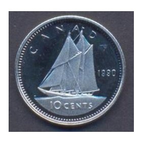 CANADA 10 Cents 1990 PROOF
