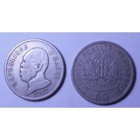 HAITI 50 Centimes 1907...