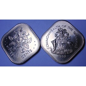 BAHAMAS 15 Cents 1992