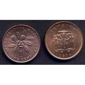 JAMAICA 1 Cent 1974 FAO