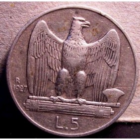 5 Lire 1927 1 ROSETTA AG