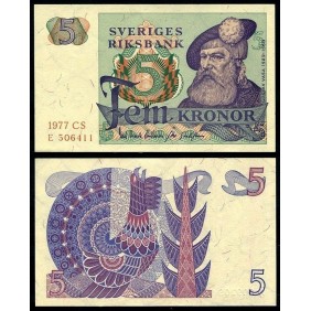 SWEDEN 5 Kronor 1977