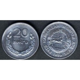 MONGOLIA 20 Mongo 1959
