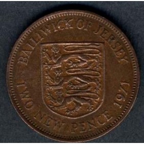 JERSEY 2 New Pence 1971