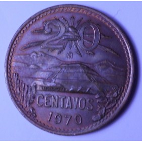 MEXICO 20 Centavos 1970