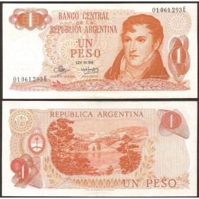 ARGENTINA 1 Peso 1970 Series E