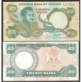 NIGERIA 20 Naira 2001