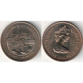 JERSEY 25 Pence 1977...