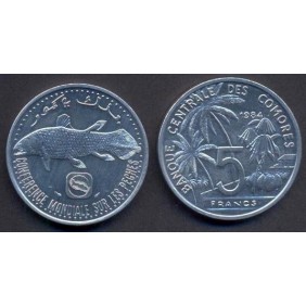 COMOROS 5 Francs 1984 World...