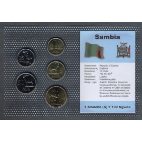 ZAMBIA Set coins 1992